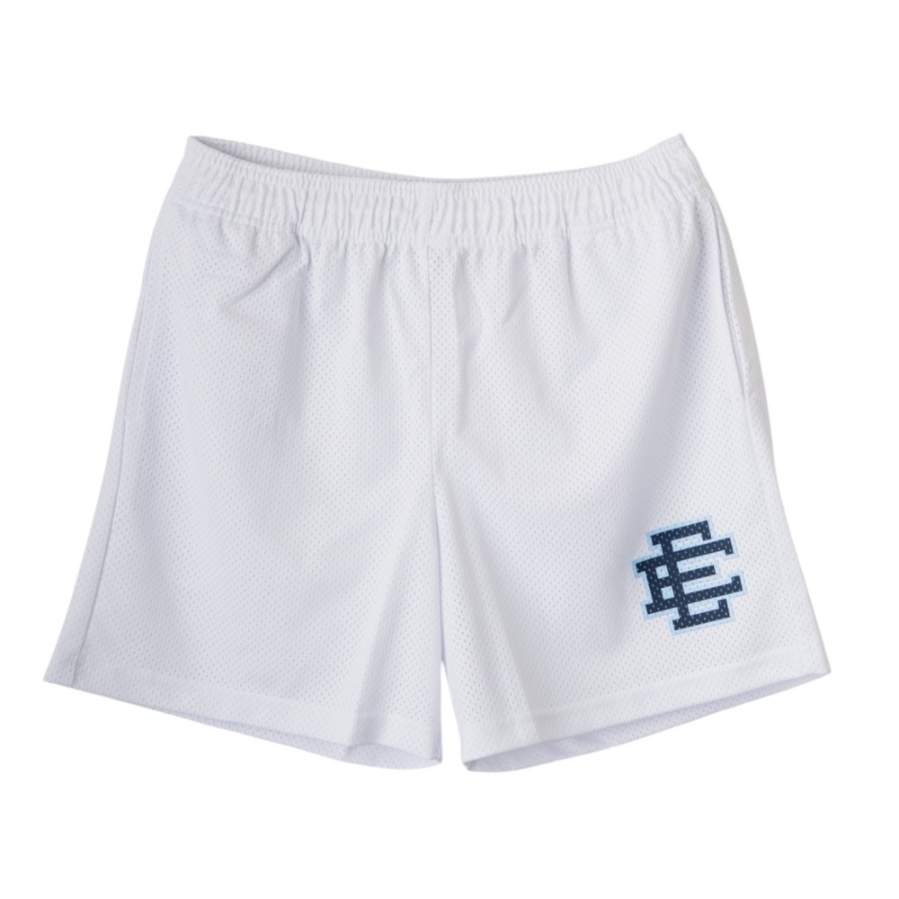 Eric Emanuel EE Basic Shorts Purple Color Green Logo 100% Authentic